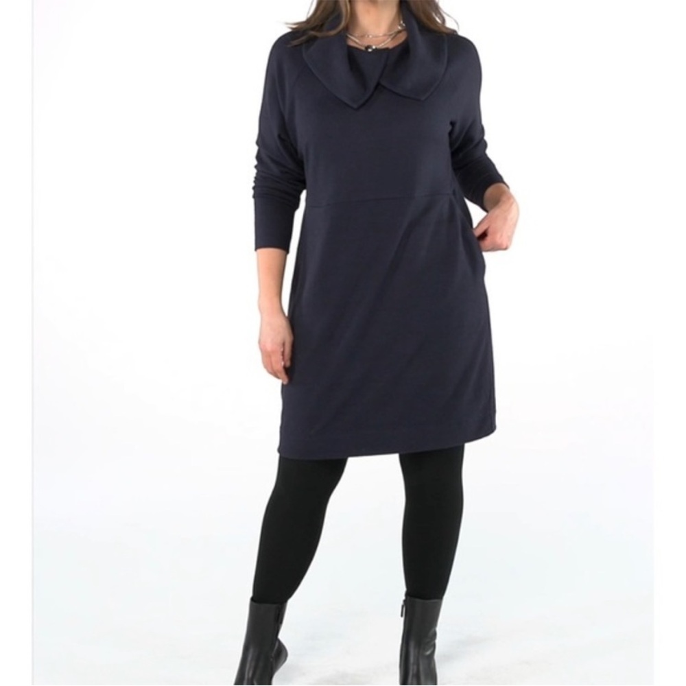 Cabi #4390 Classy Round Up Dress In Soft Knit Women’s Size: L - Picture 6 of 16